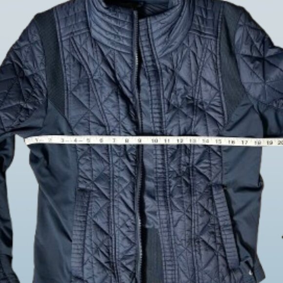 🧥 90 Degree By Reflex Navy Quilted Women's Jacket Size L - Picture 4 of 8
